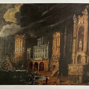 Desid, Ruins, Legend, St Augustine, Painting, Art Print, ~ 250802-WH 350 H